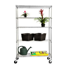 Outdoor Adjustable DIY Metal Garden Flower Shelf Rack, NSF Approval